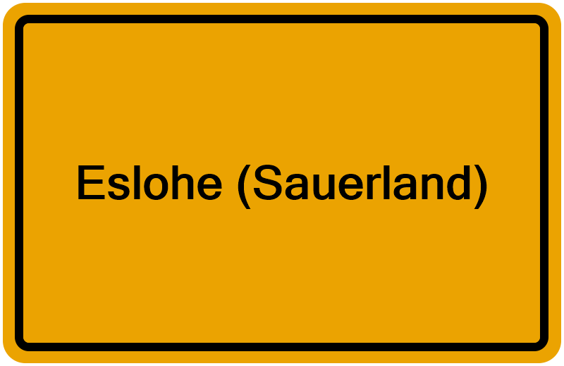 Handelsregisterauszug Eslohe (Sauerland)